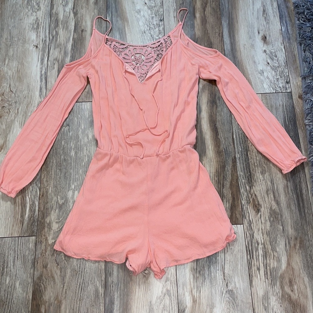 Cold shoulder romper
